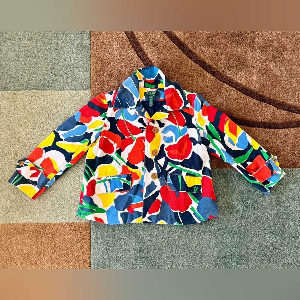 Ralph Lauren multicoloured floral jacket Size S #floral